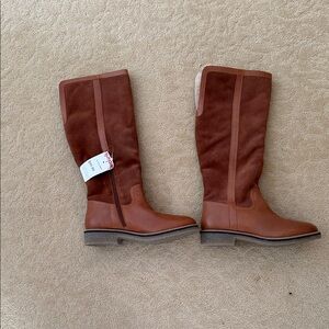 Charles David Tan Over the Knee Boots